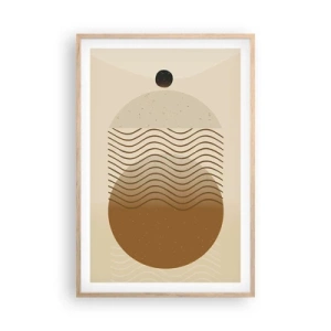 Póster en marco roble claro - Sobre el origen de las figuras geométricas - 61x91 cm