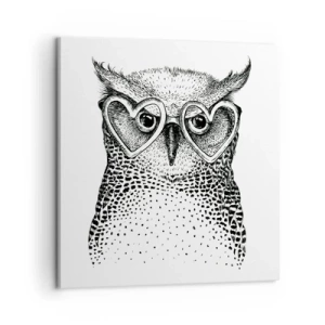 Cuadro sobre lienzo - Impresión de Imagen - Con sabiduría y amor - 60x60 cm