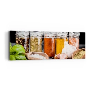 Cuadro sobre lienzo - Impresión de Imagen - Para que la vida sepa bien - 90x30 cm