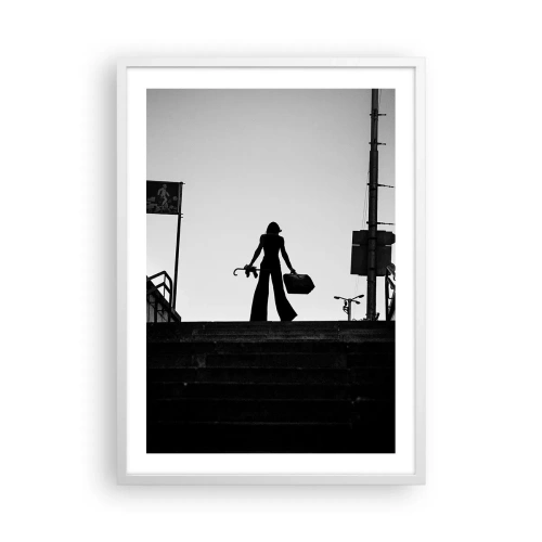 Póster en marco blanco - Paseo urbano - 50x70 cm