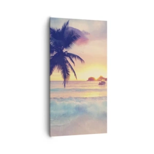 Cuadro sobre lienzo - Impresión de Imagen - Atardecer en la bahía - 65x120 cm