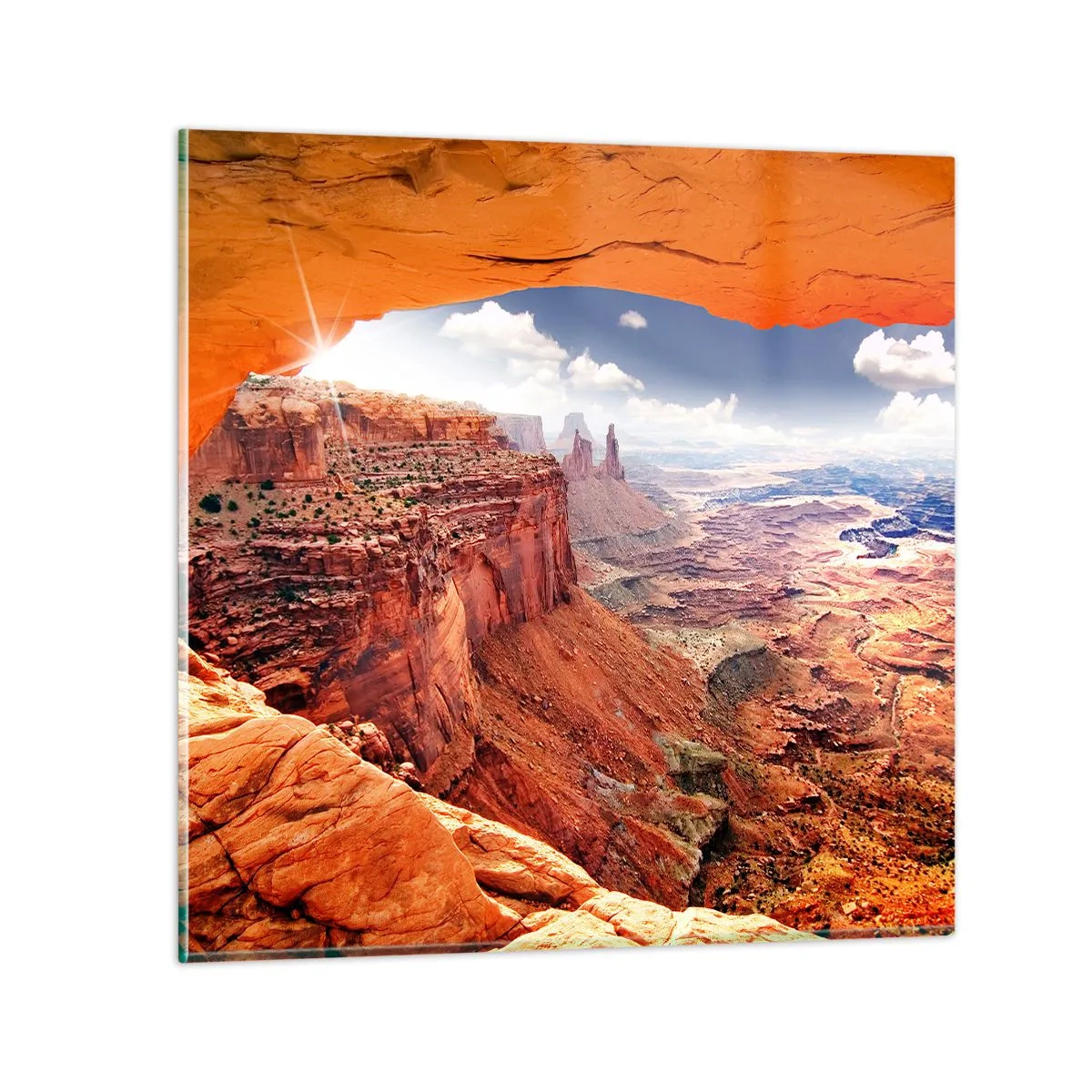 Cuadro sobre vidrio - Impresiones sobre Vidrio - Tallado por la propia naturaleza - 50x50 cm