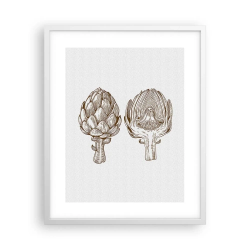 Póster en marco blanco - Lección de anatomía - 40x50 cm