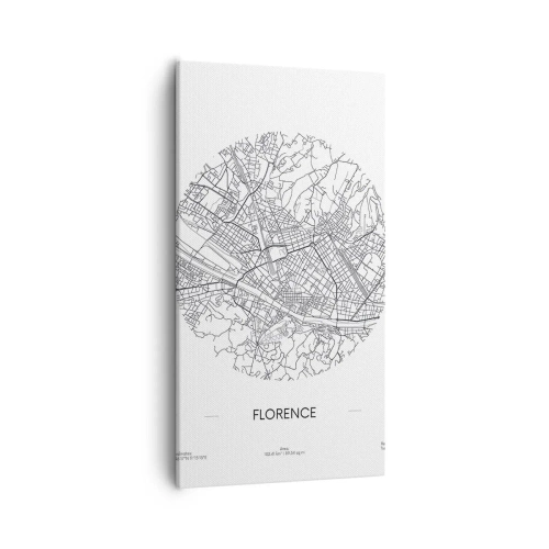 Cuadro sobre lienzo - Impresión de Imagen - Anatomía de Florencia - 55x100 cm