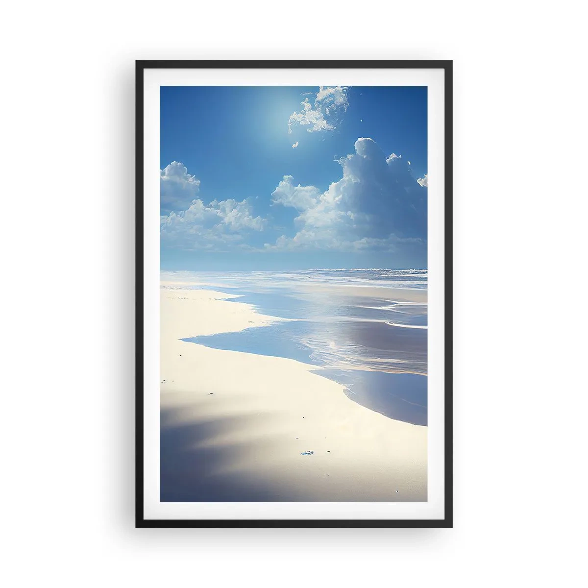 Póster en marco negro - Vacaciones en el paraíso - 61x91 cm