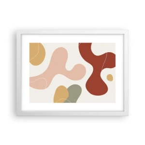 Póster en marco blanco - La esencia de la pintura - 40x30 cm