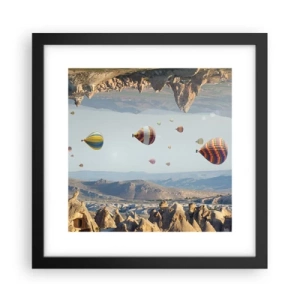 Póster en marco negro - Aquí todo es posible - 30x30 cm