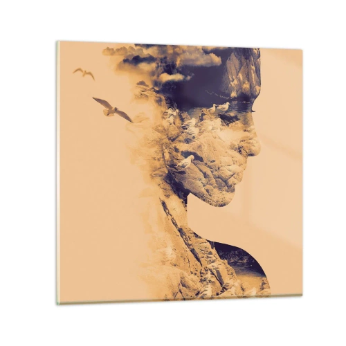 Cuadro sobre vidrio - Impresiones sobre Vidrio - Hermosa por naturaleza - 30x30 cm