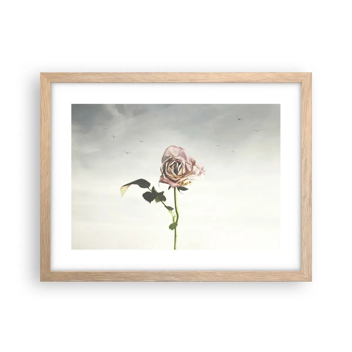Póster en marco roble claro - Bienvenida a la primavera - 40x30 cm
