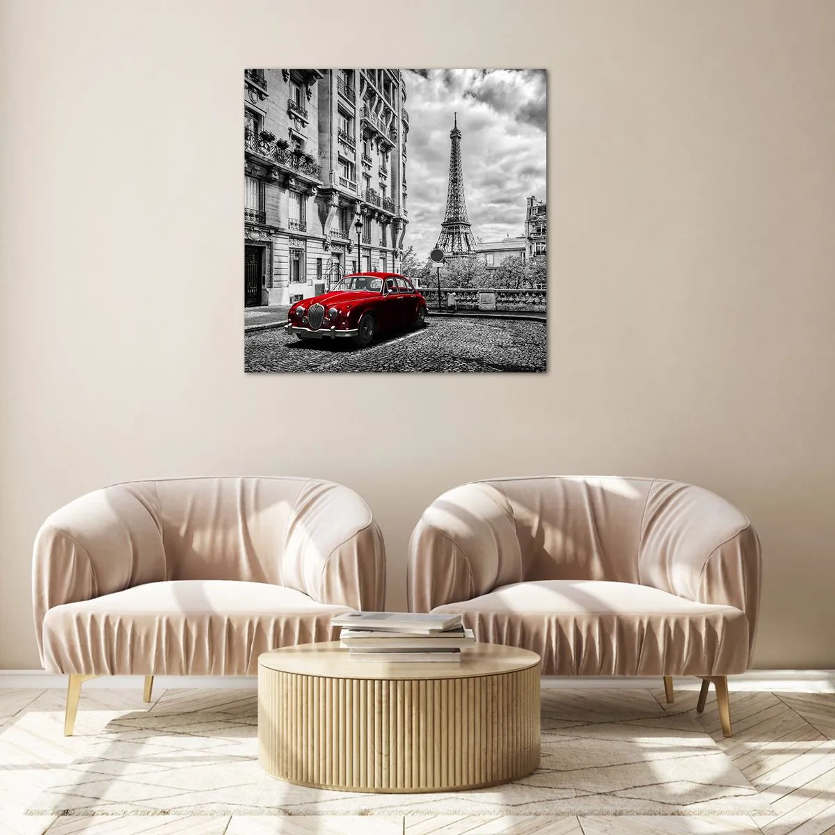 Cuadro sobre vidrio - Impresiones sobre Vidrio - Un depredador en la ciudad - 40x40 cm