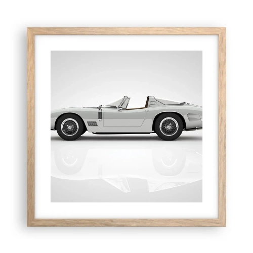 Póster en marco roble claro - Una promesa de diversión - 40x40 cm