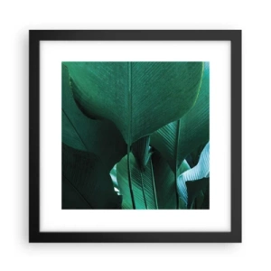 Póster en marco negro - De cara a la luz - 30x30 cm