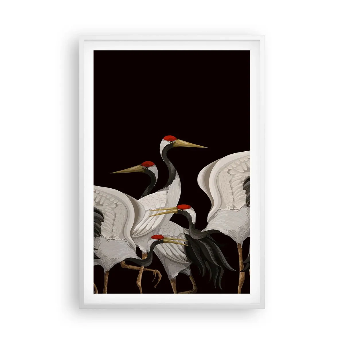 Póster en marco blanco - Asuntos de aves - 61x91 cm