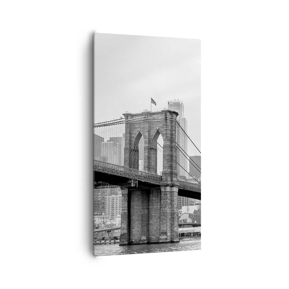 Cuadro sobre lienzo - Impresión de Imagen - Vibraciones de Nueva York - 65x120 cm