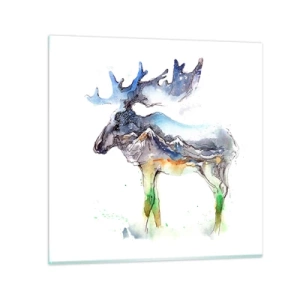 Cuadro sobre vidrio - Impresiones sobre Vidrio - El héroe de un cuento de invierno - 50x50 cm