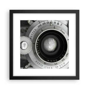 Póster en marco negro - Una historia de Hollywood - 30x30 cm