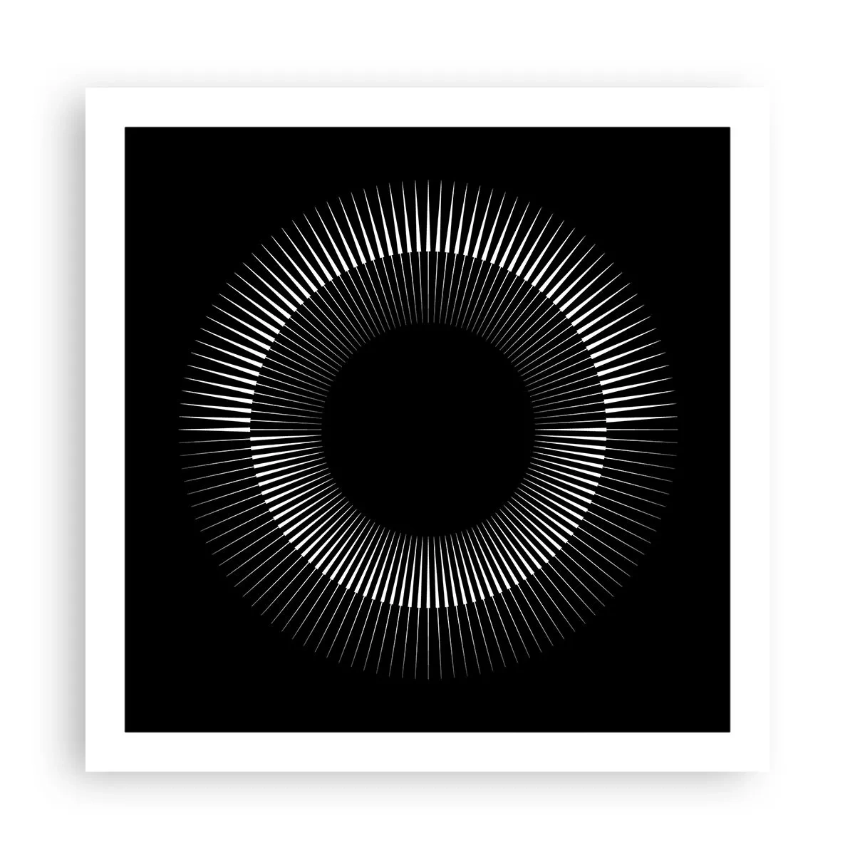 Póster - Sol negro - 60x60 cm