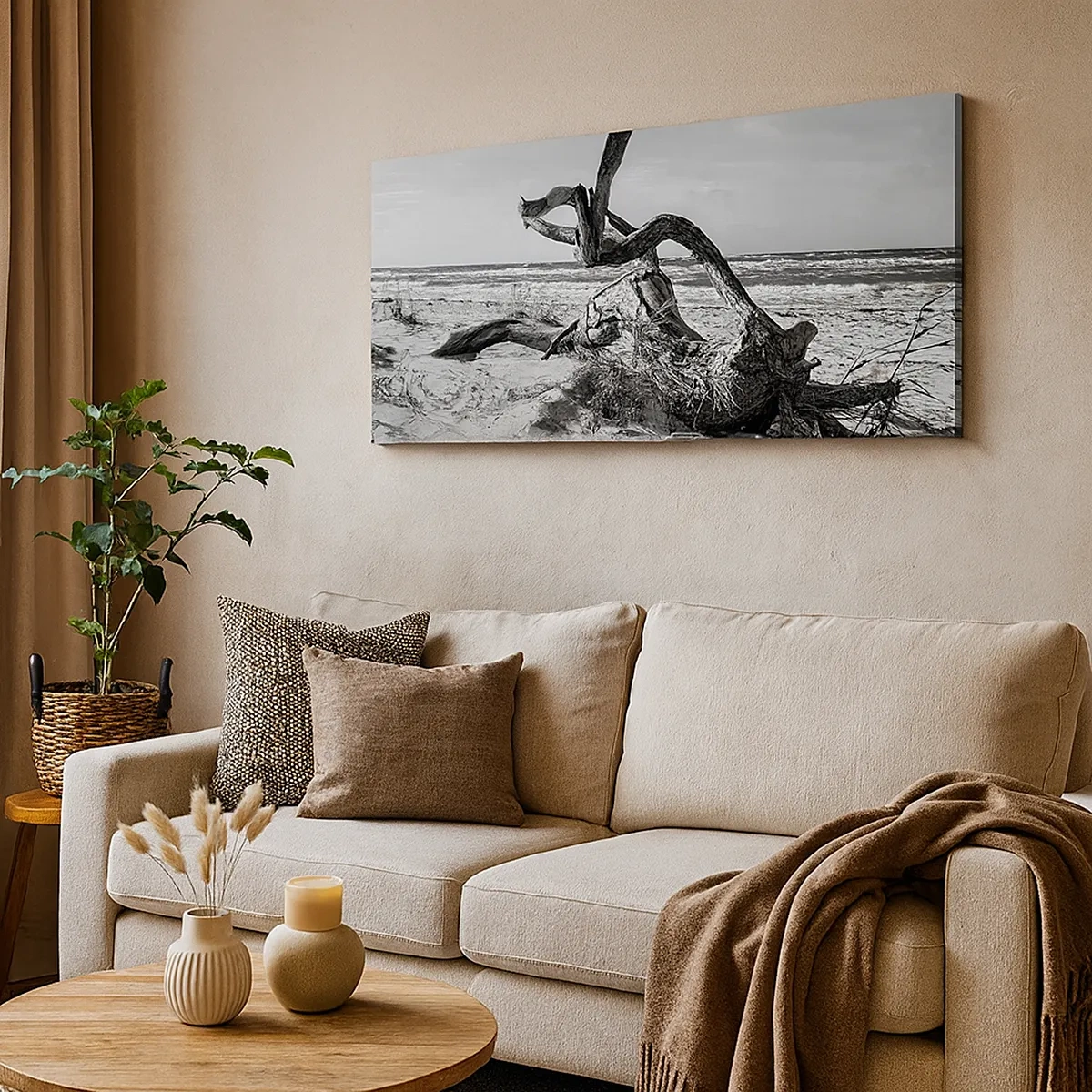 Cuadro sobre lienzo - Impresión de Imagen - Escultura marina - 30x30 cm