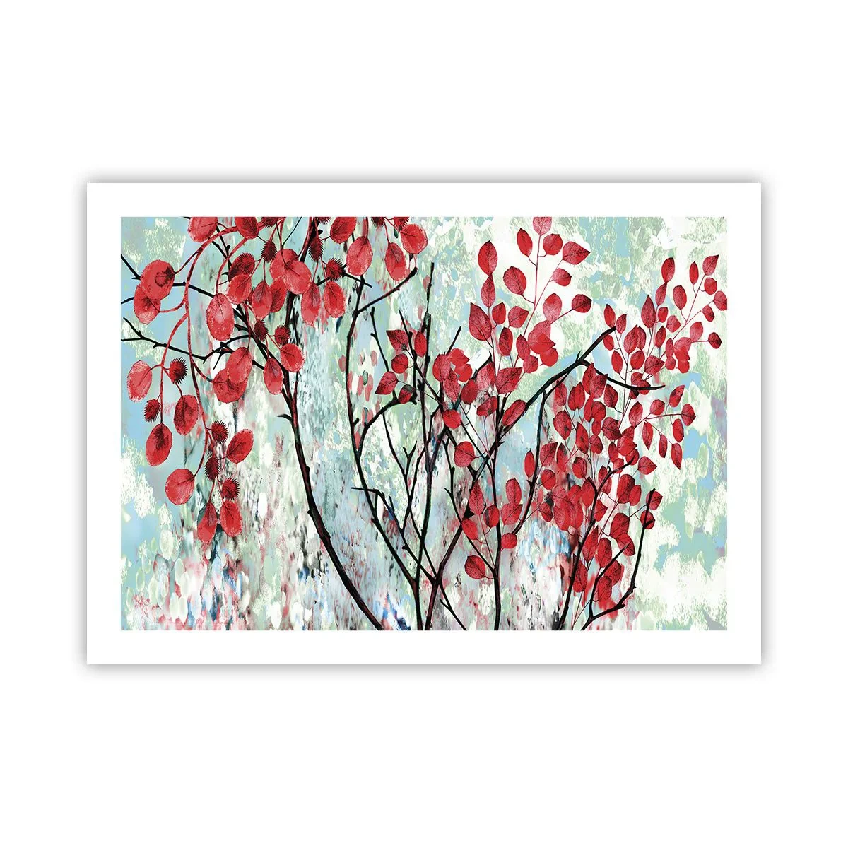 Póster - Un árbol en escarlata - 70x50 cm