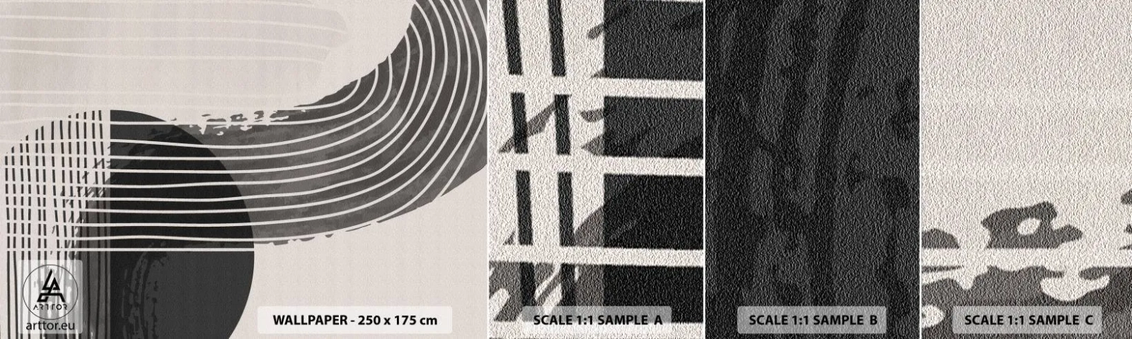 Muestra De Fotomural Standard Eco - Ida y vuelta - Minimalismo, Abstracción, Pedazo - 100x30 cm