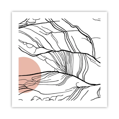 Póster - En una red de ramas - 50x50 cm