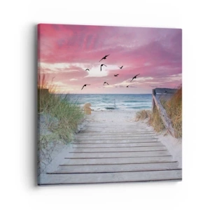 Cuadro sobre lienzo - Impresión de Imagen - Impresión del Báltico - 40x40 cm