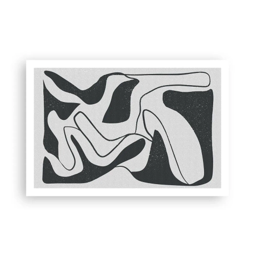 Póster - Juego abstracto en un laberinto - 91x61 cm
