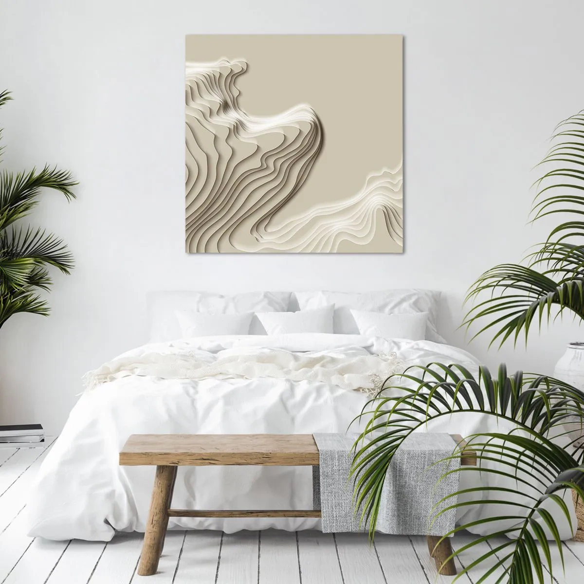 Cuadro sobre lienzo - Impresión de Imagen - Topografía del arte - 60x60 cm