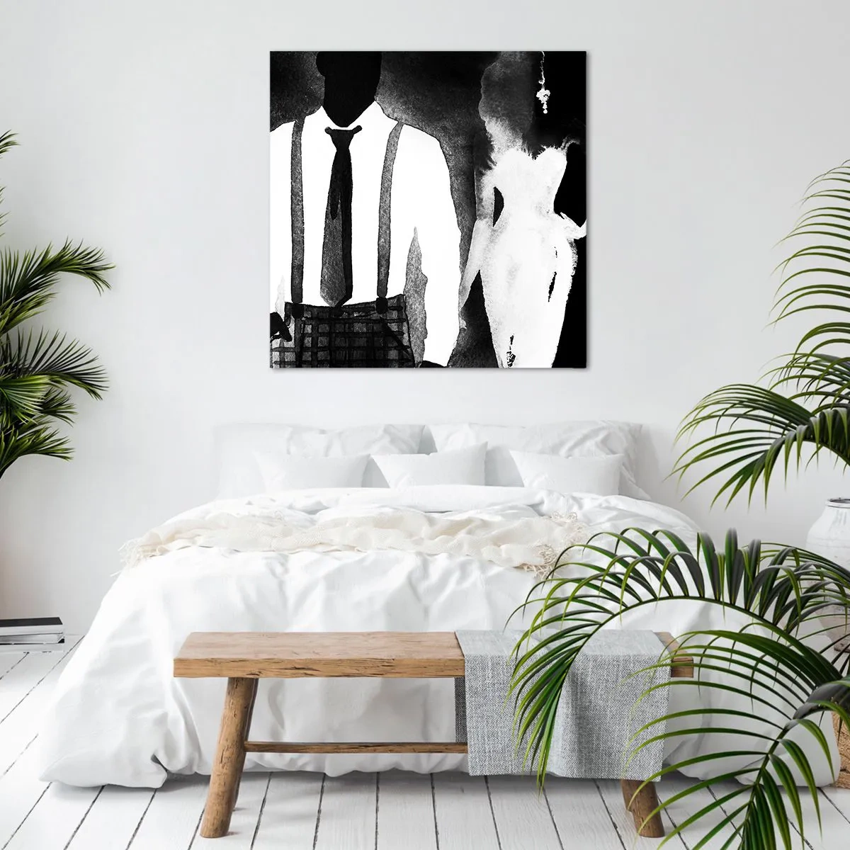 Cuadro sobre lienzo - Impresión de Imagen - En un ambiente noir - 50x50 cm