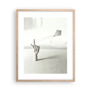 Póster en marco roble claro - Una prueba de fuerza - 40x50 cm