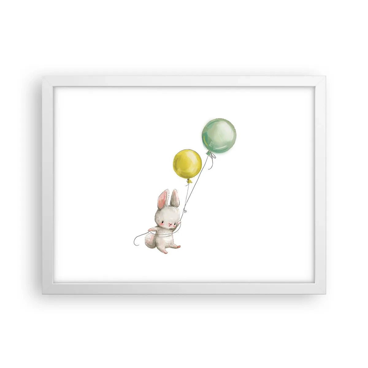 Póster en marco blanco - ¡Yo también volaré! - 40x30 cm