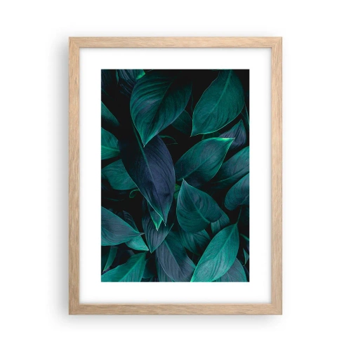 Póster en marco roble claro - El propio verde - 30x40 cm