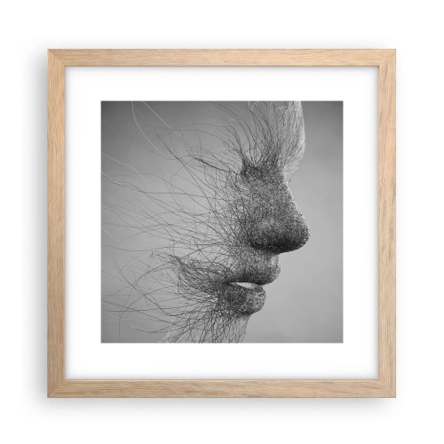 Póster en marco roble claro - Espíritu del viento - 30x30 cm