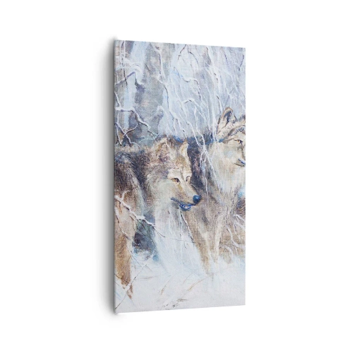 Cuadro sobre lienzo - Impresión de Imagen - ¡Cuidado! Aquí viene... - 65x120 cm