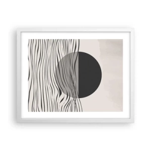 Póster en marco blanco - Media composición - 50x40 cm