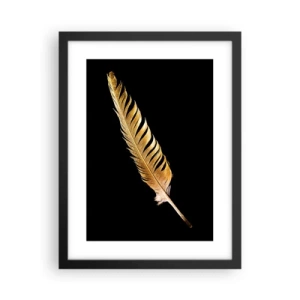 Póster en marco negro - Pluma de alta calidad - 30x40 cm