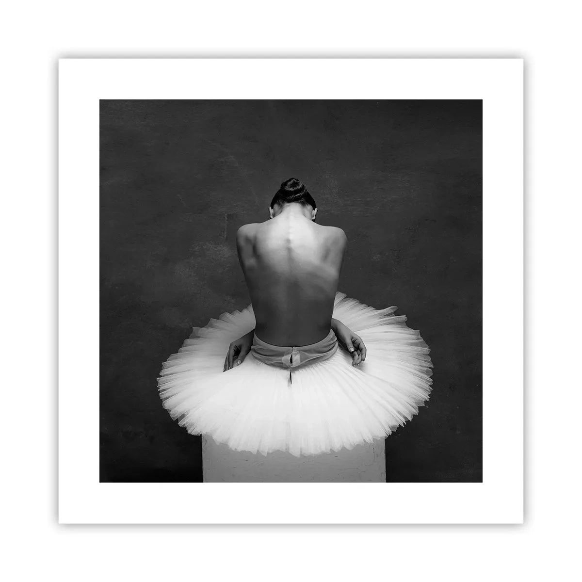 Póster - Rodeada de pétalos - 40x40 cm