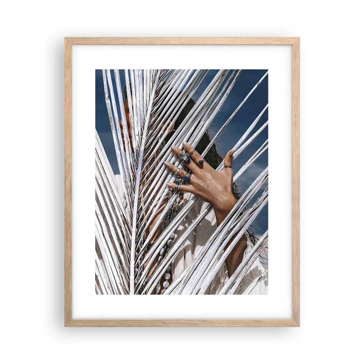 Póster en marco roble claro - ¿La mujer chamana? - 40x50 cm