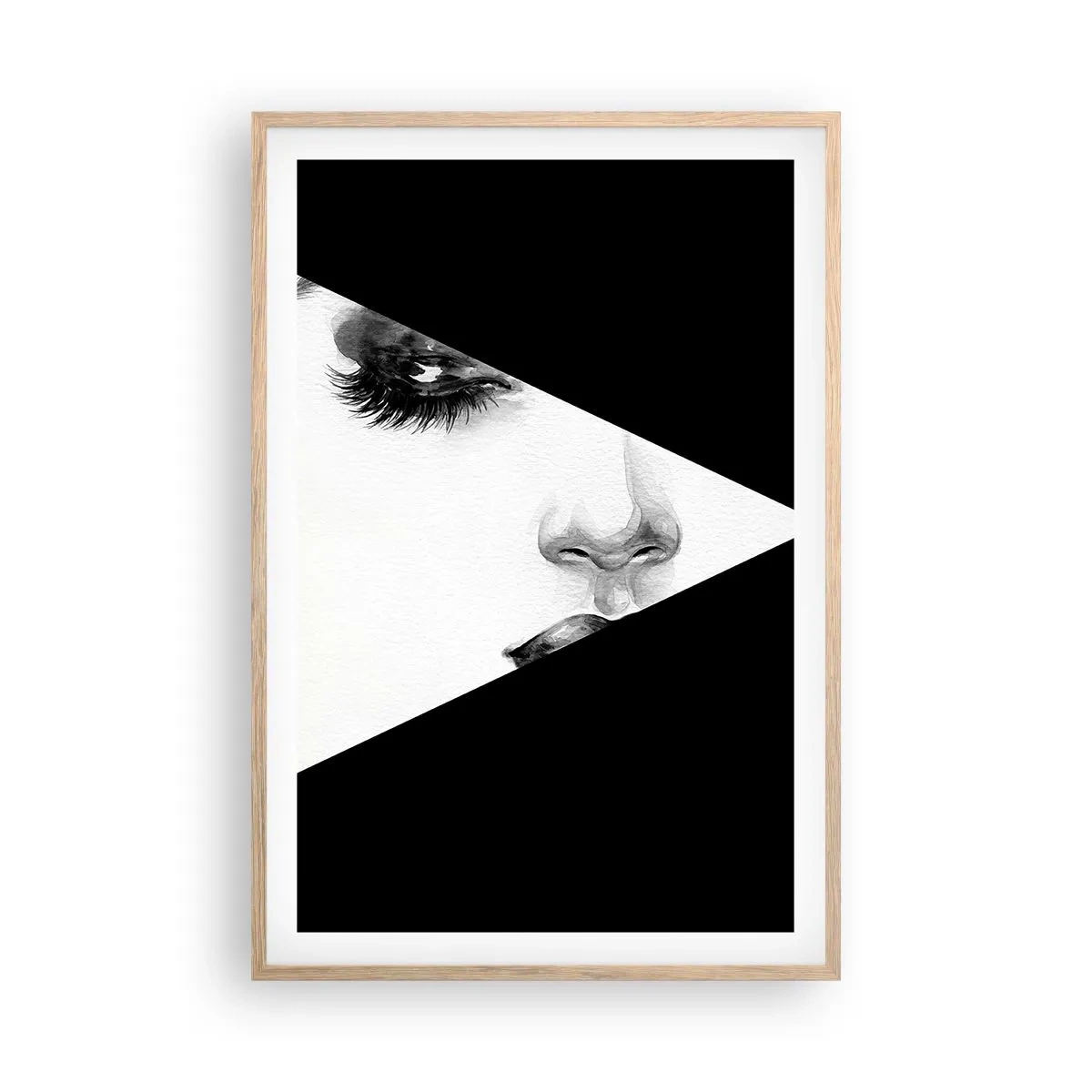 Póster en marco roble claro - Siempre hay algo por descubrir - 61x91 cm