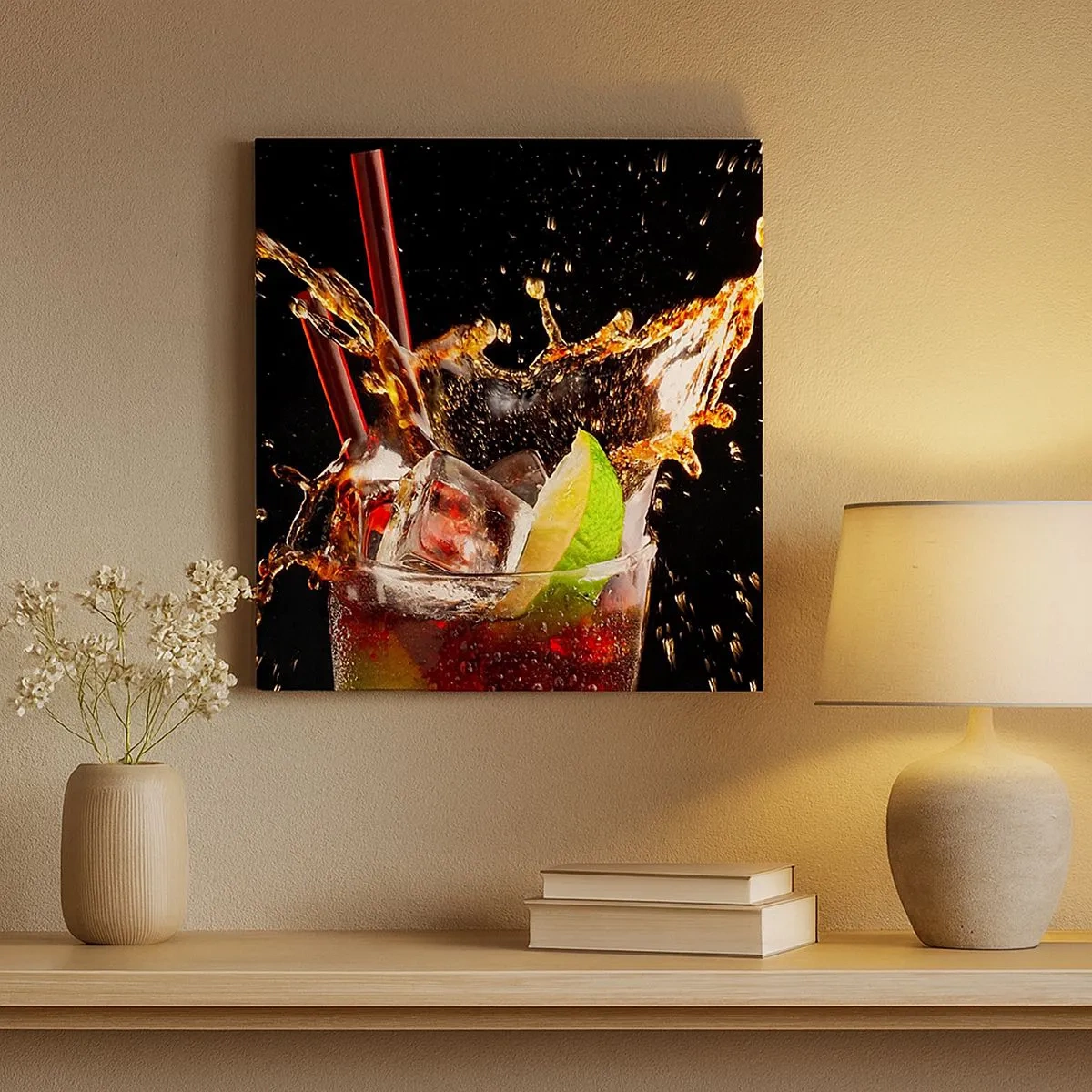 Cuadro sobre lienzo - Impresión de Imagen - Alegría y energía colorida - 30x30 cm