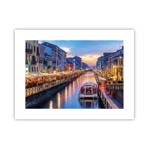 Póster - Una noche de luz y diversión - 40x30 cm