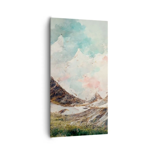 Cuadro sobre lienzo - Impresión de Imagen - Filos rocosos - 65x120 cm