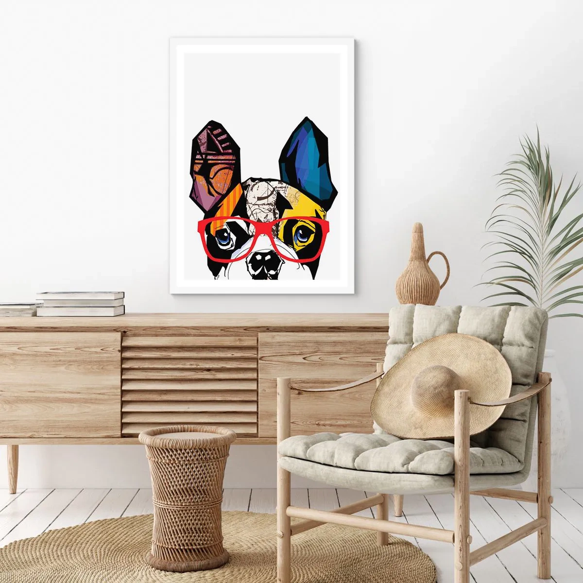 Póster en marco blanco - El intelectual - 40x50 cm