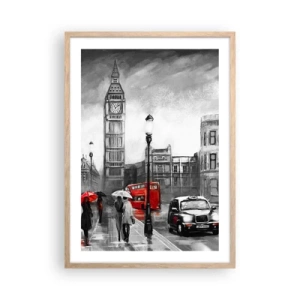 Póster en marco roble claro - No tan gris como la pintan - 50x70 cm