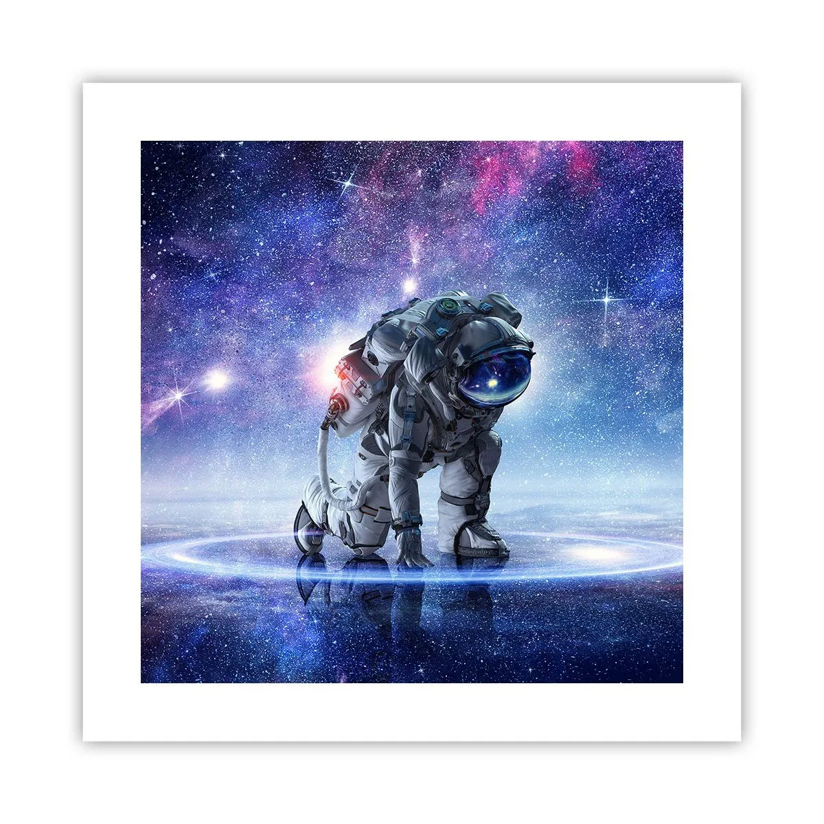 Póster - Cielo estrellado sobre mí - 40x40 cm