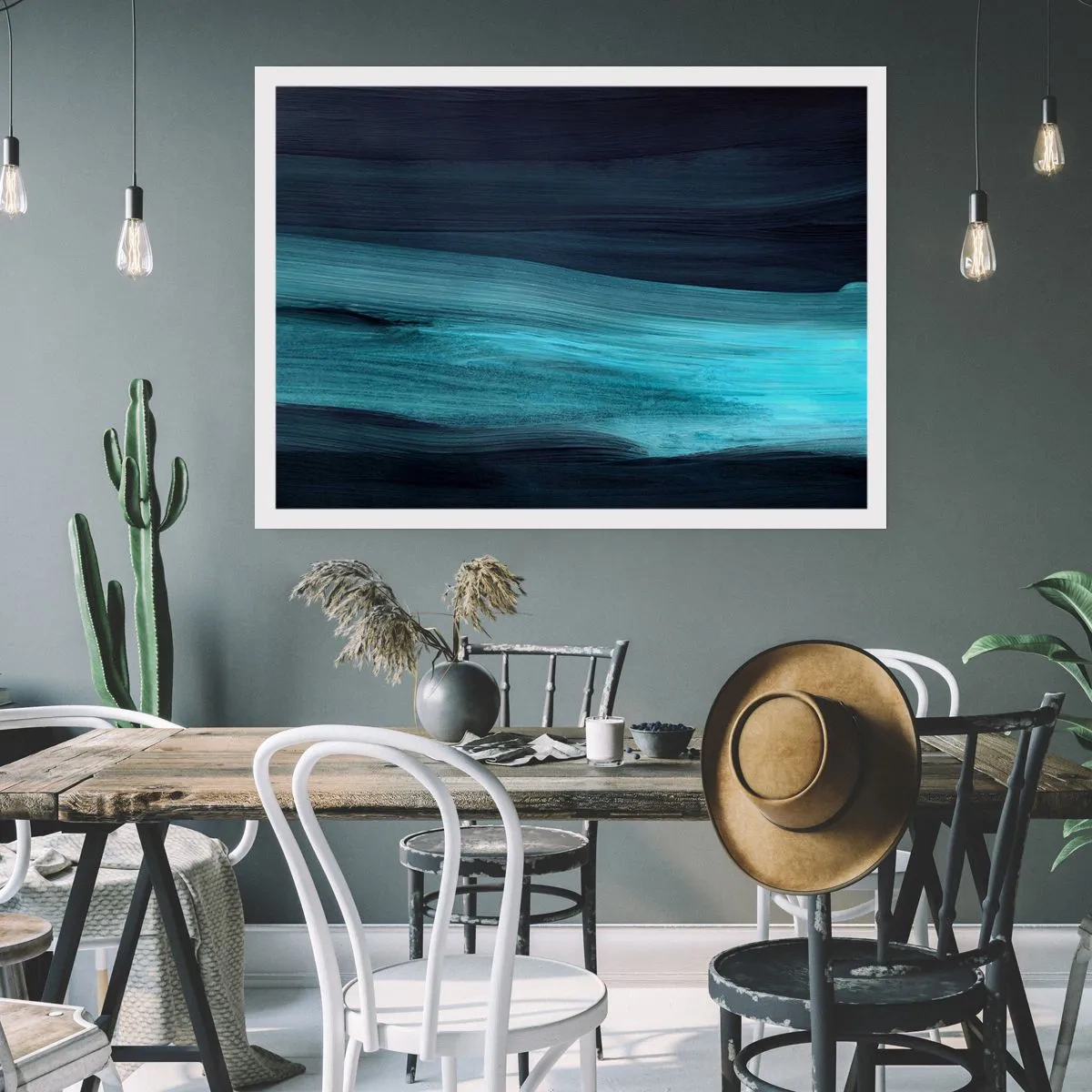 Póster - Nadar con la corriente - 70x50 cm