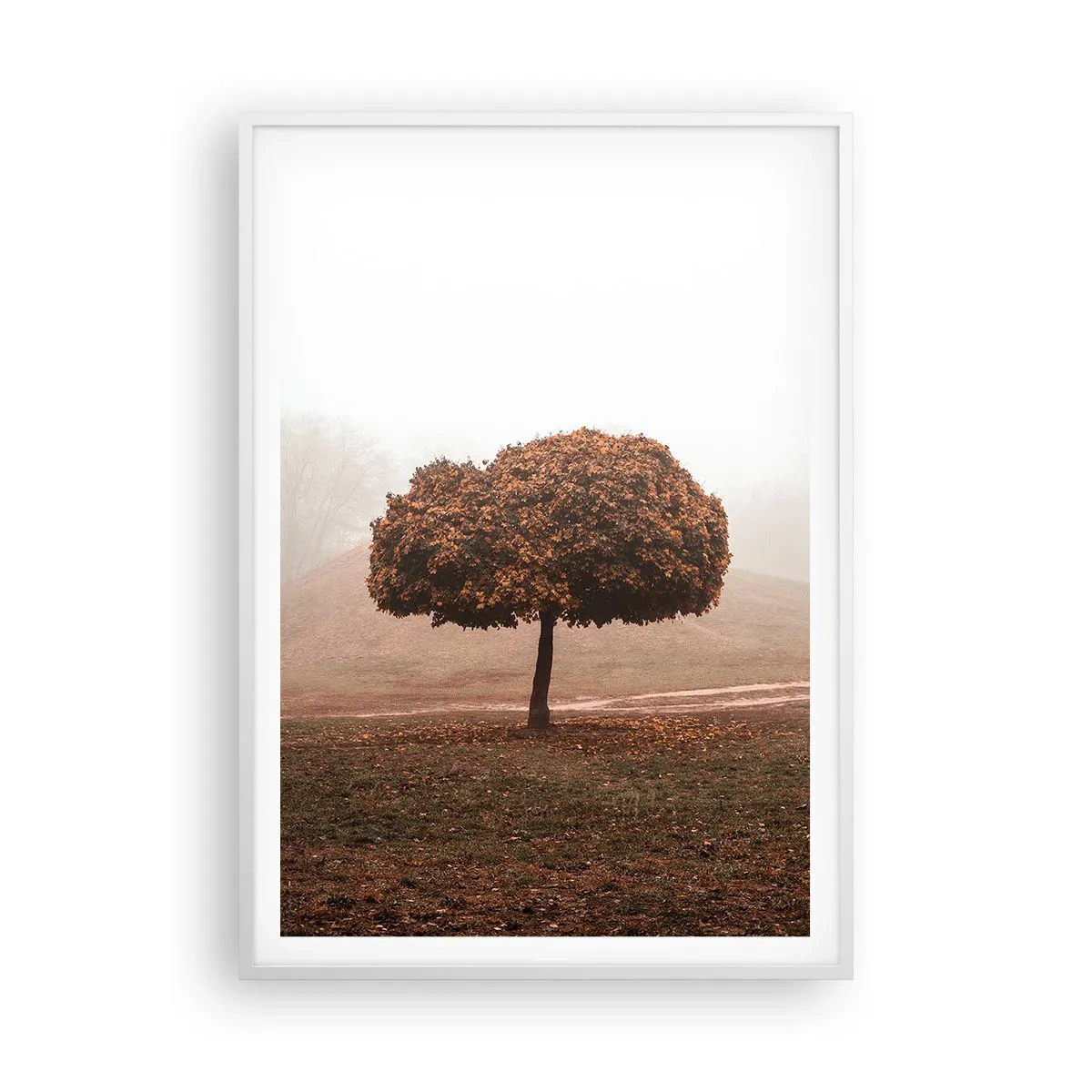 Póster en marco blanco - Después de un verano ajetreado - 70x100 cm