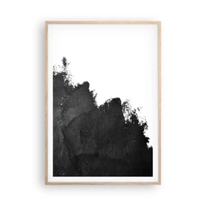 Póster en marco roble claro - Elementos: tierra - 70x100 cm