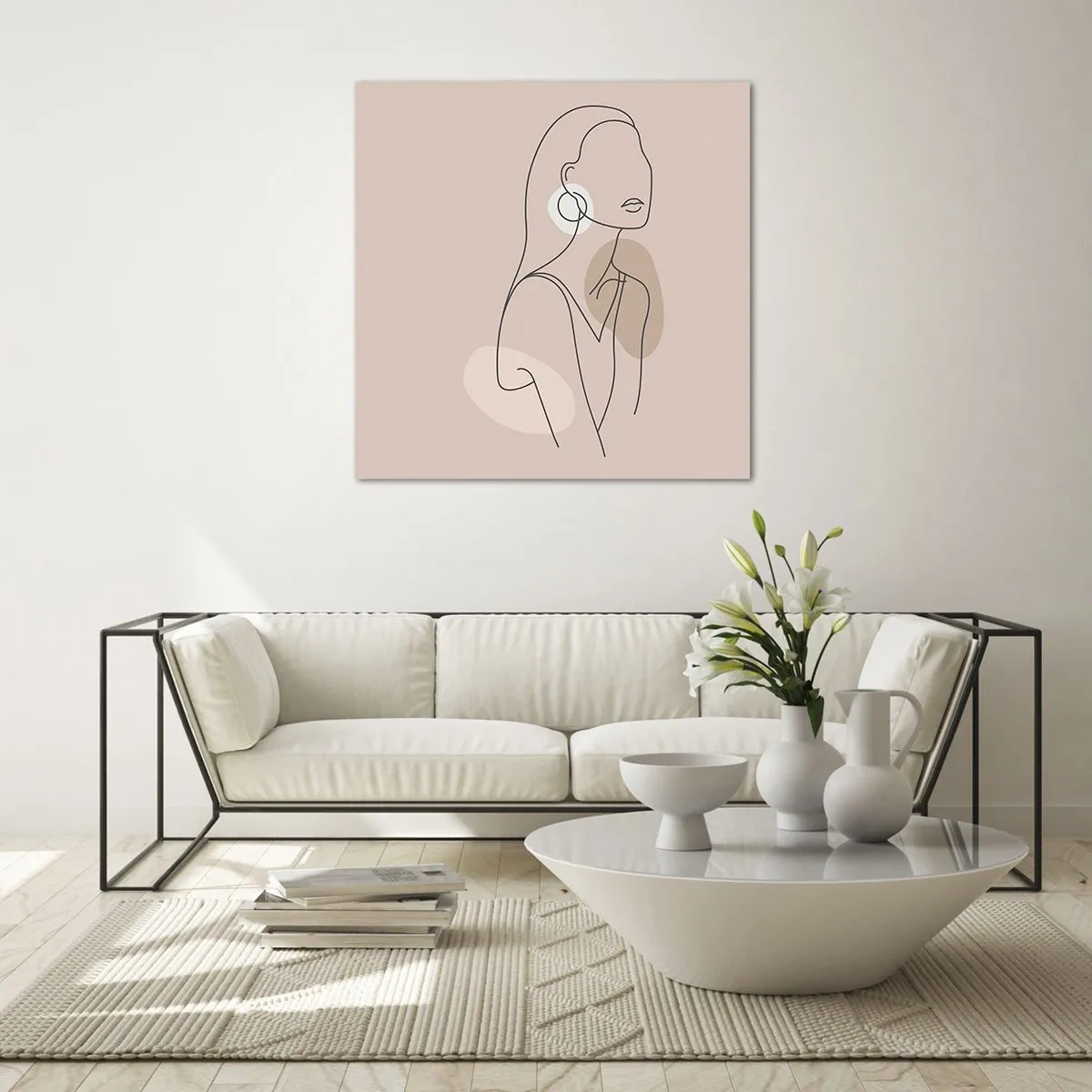 Cuadro sobre vidrio - Impresiones sobre Vidrio - Un icono de la inocencia - 40x40 cm