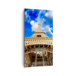 Cuadro sobre lienzo - Impresión de Imagen - Alcanzando el cielo y las nubes - 65x120 cm